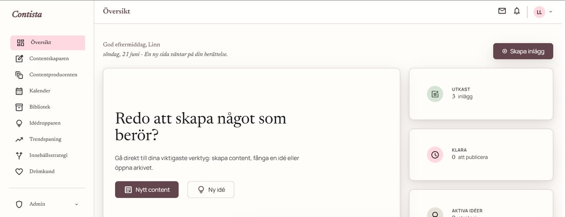 Contista – översikt
